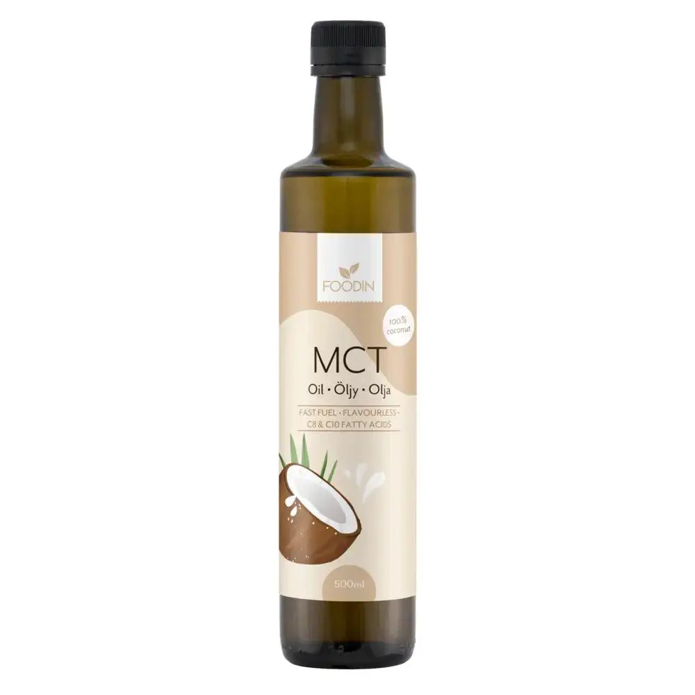 MCT-öljy, (100% kookosöljypohjainen) 500 ml, Foodin