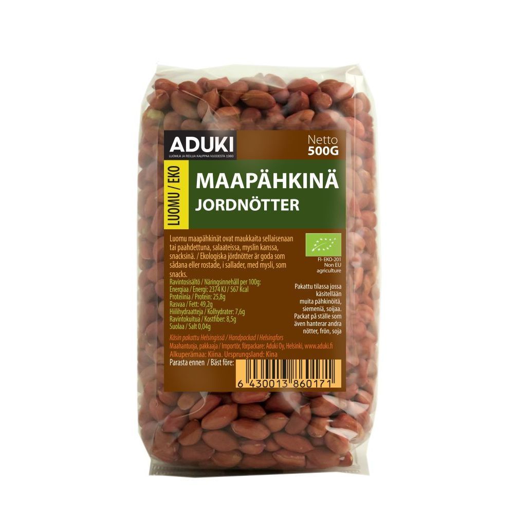 Maapähkinä Luomu 500g, Aduki