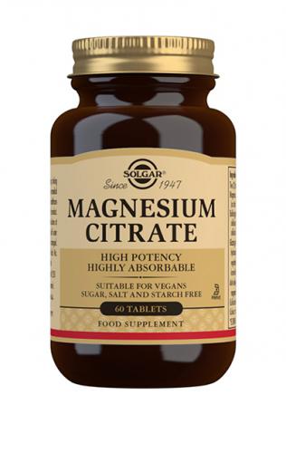 Magnesium Citrate-Magnesiumsitraatti 60tabl., Solgar