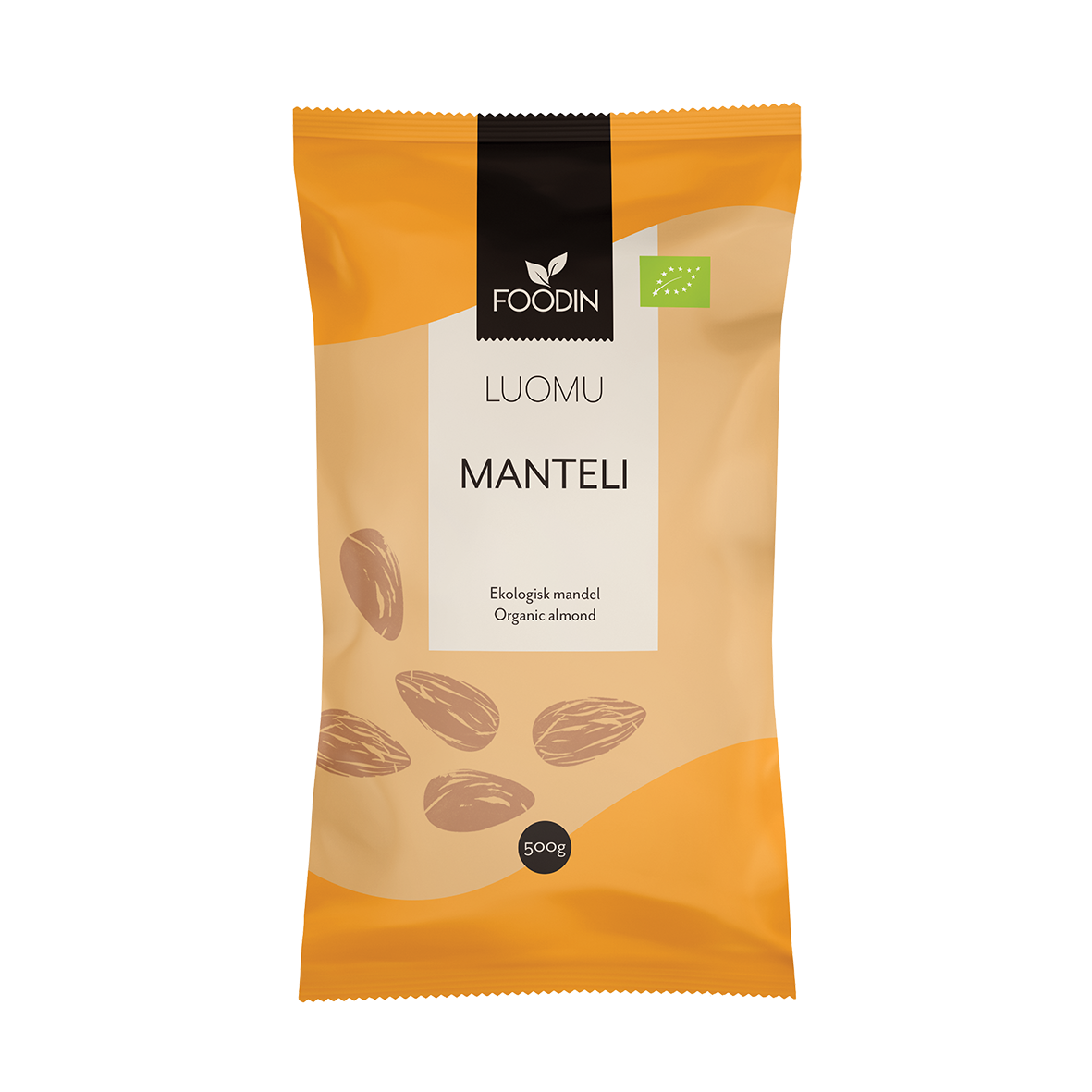 Manteli kuorellinen 500g, Foodin