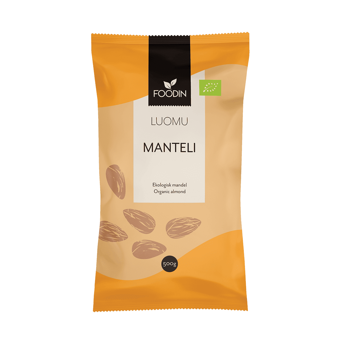 Manteli kuorellinen 500 g, Foodin
