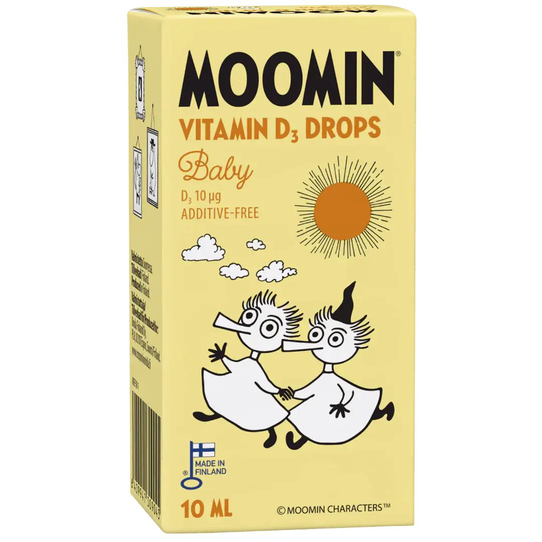 Moomin D-vitamiinitipat 10 ml, Oriola