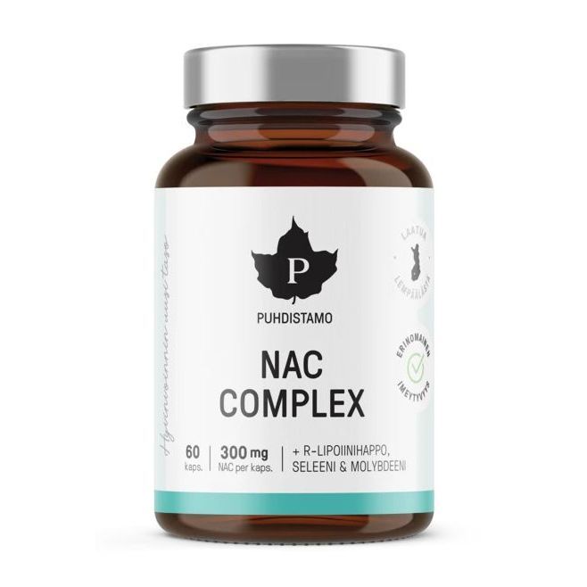 NAC Complex N-Asetyyli-L-Kysteiini 60 kaps, Puhdistamo