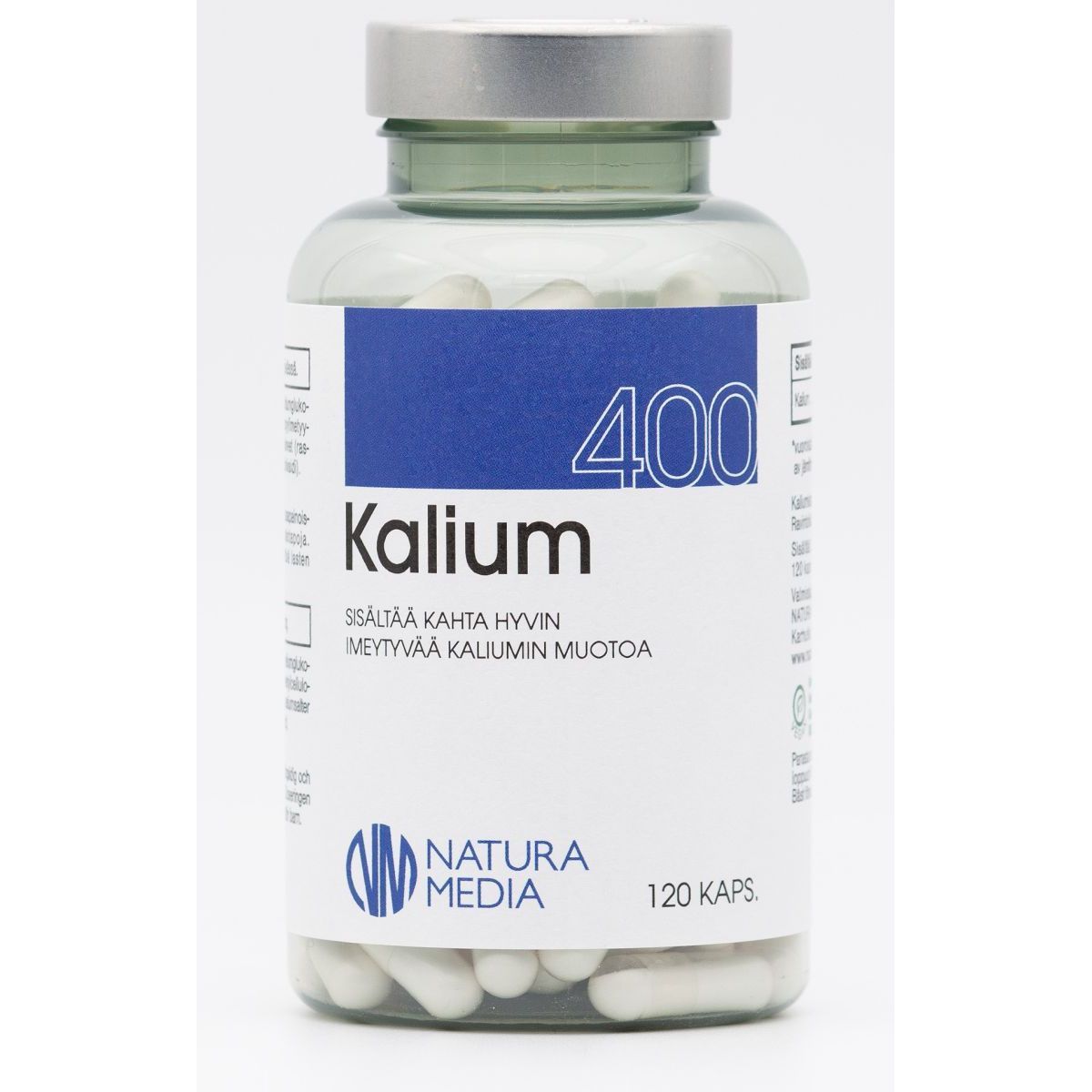 Kalium 400mg 120 kaps, Natura Media