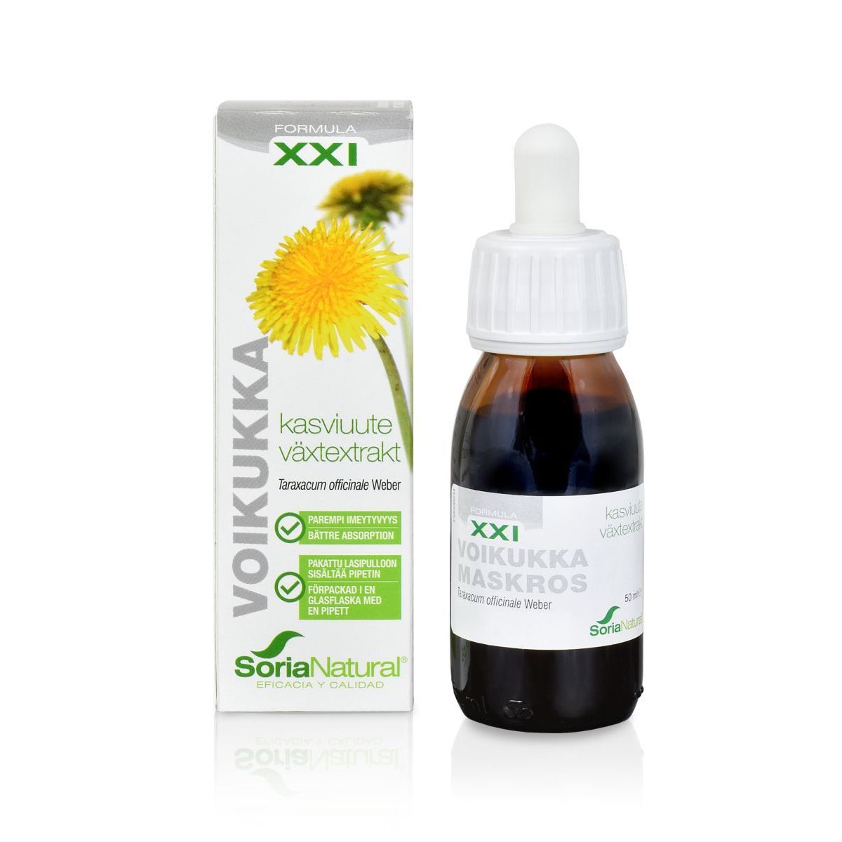 Voikukkauute XXI 50ml, Soria Natural
