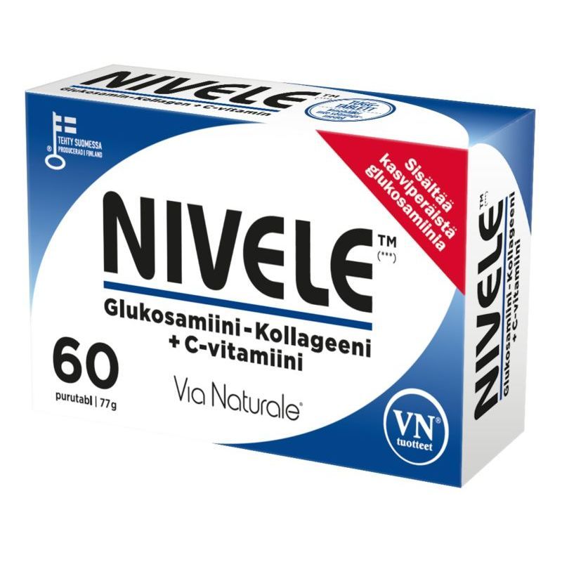 Nivele kollageeni + glukosamiini + c-vit 60kpl, Via Naturale
