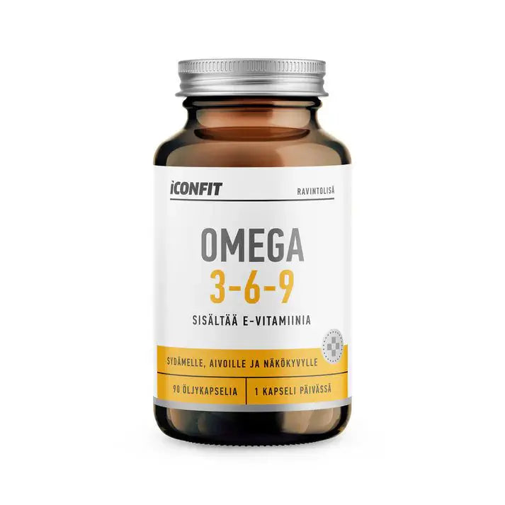 Omega 3, 6 ja 9, 90 kaps, ICONFIT