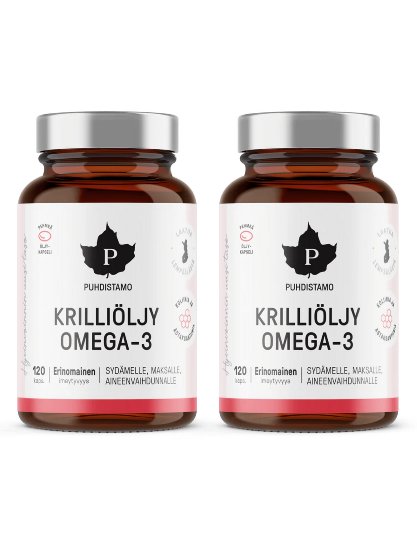 Krilliöljy Omega-3, 240 kaps. (2x120 kaps.),Puhdistamo