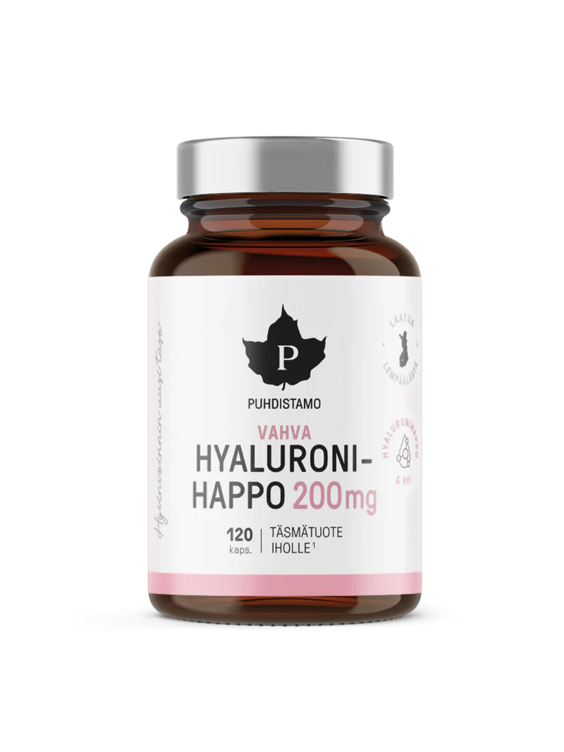 Vahva Hyaluronihappo 200mg, 120 kaps, Puhdistamo