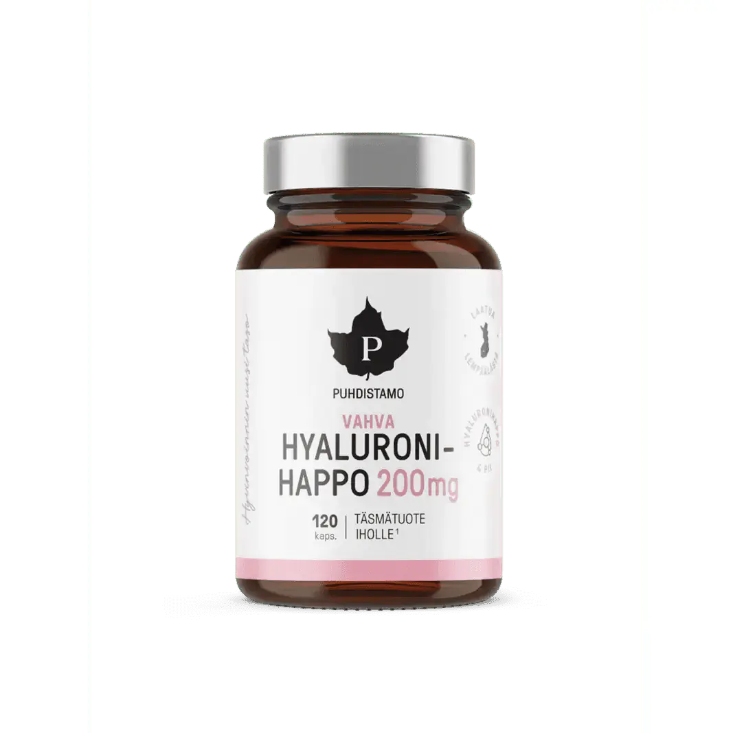 Vahva Hyaluronihappo 200mg, 120 kaps, Puhdistamo