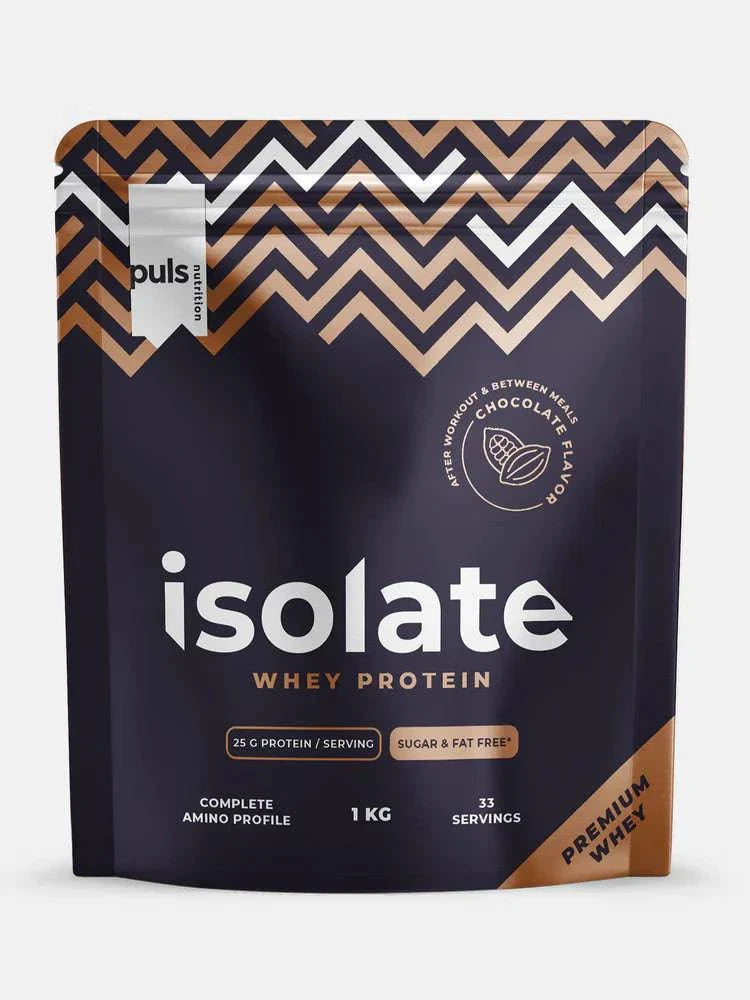 Whey Protein Heraproteiini-isolaatti Suklaa 1 kg, Puls Nutrition