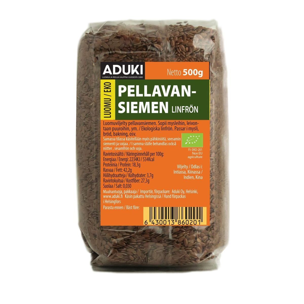 Pellavansiemen 500g, Aduki