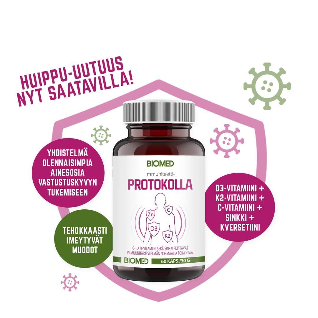 Immuniteetti Protokolla Vastustuskykyyn 60 kaps, Biomed