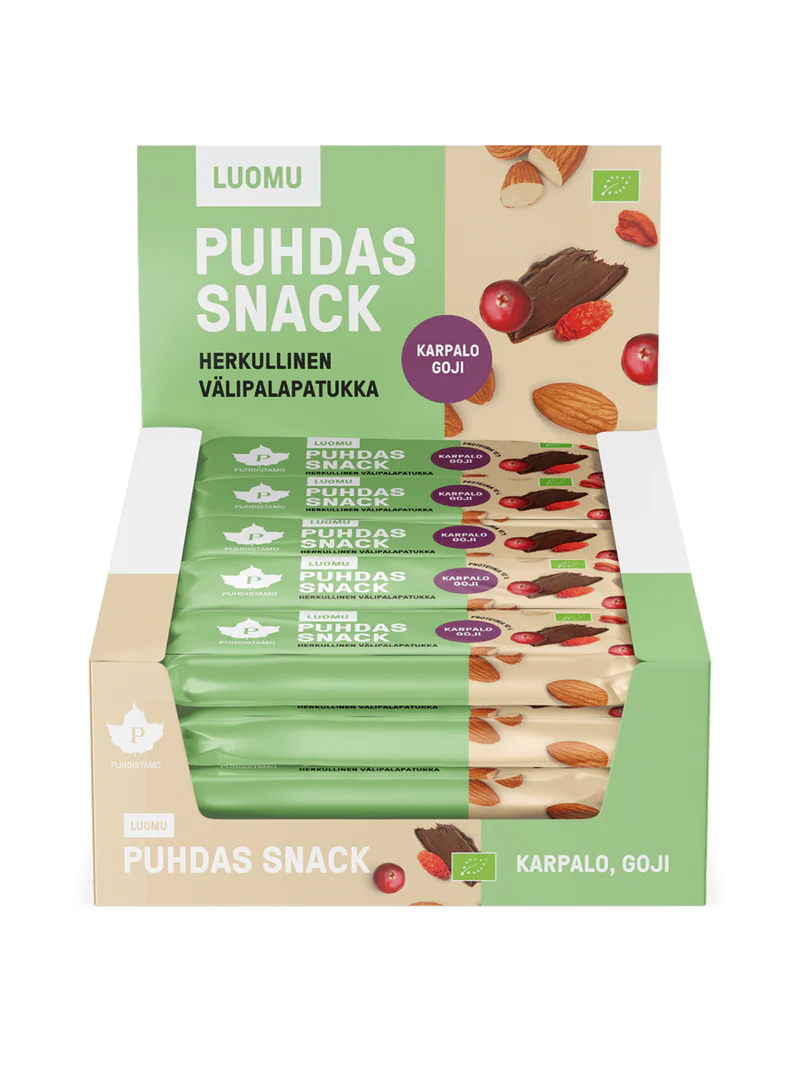 Puhdas Snack - Marjainen 40 g- 20-pack, Puhdistamo