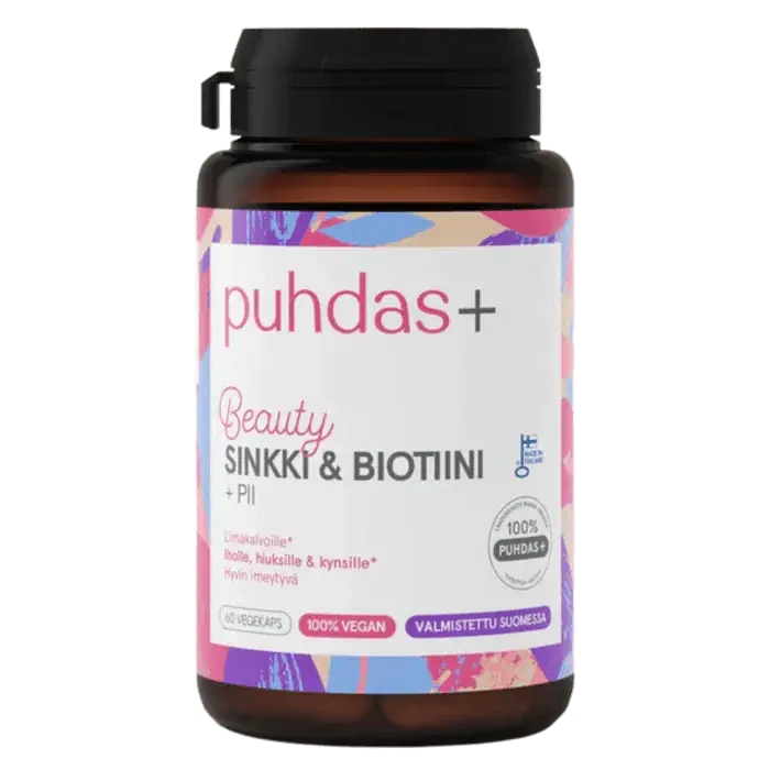 Beauty Sinkki & Biotiini + Pii 60 kaps, Puhdas+