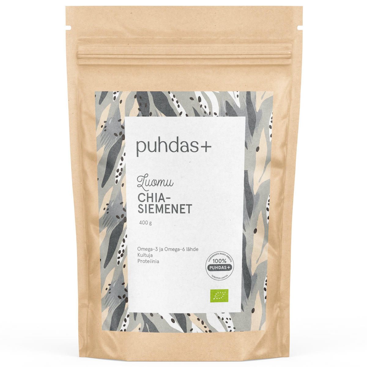 Chia-siemenet Luomu 400 g, Puhdas+