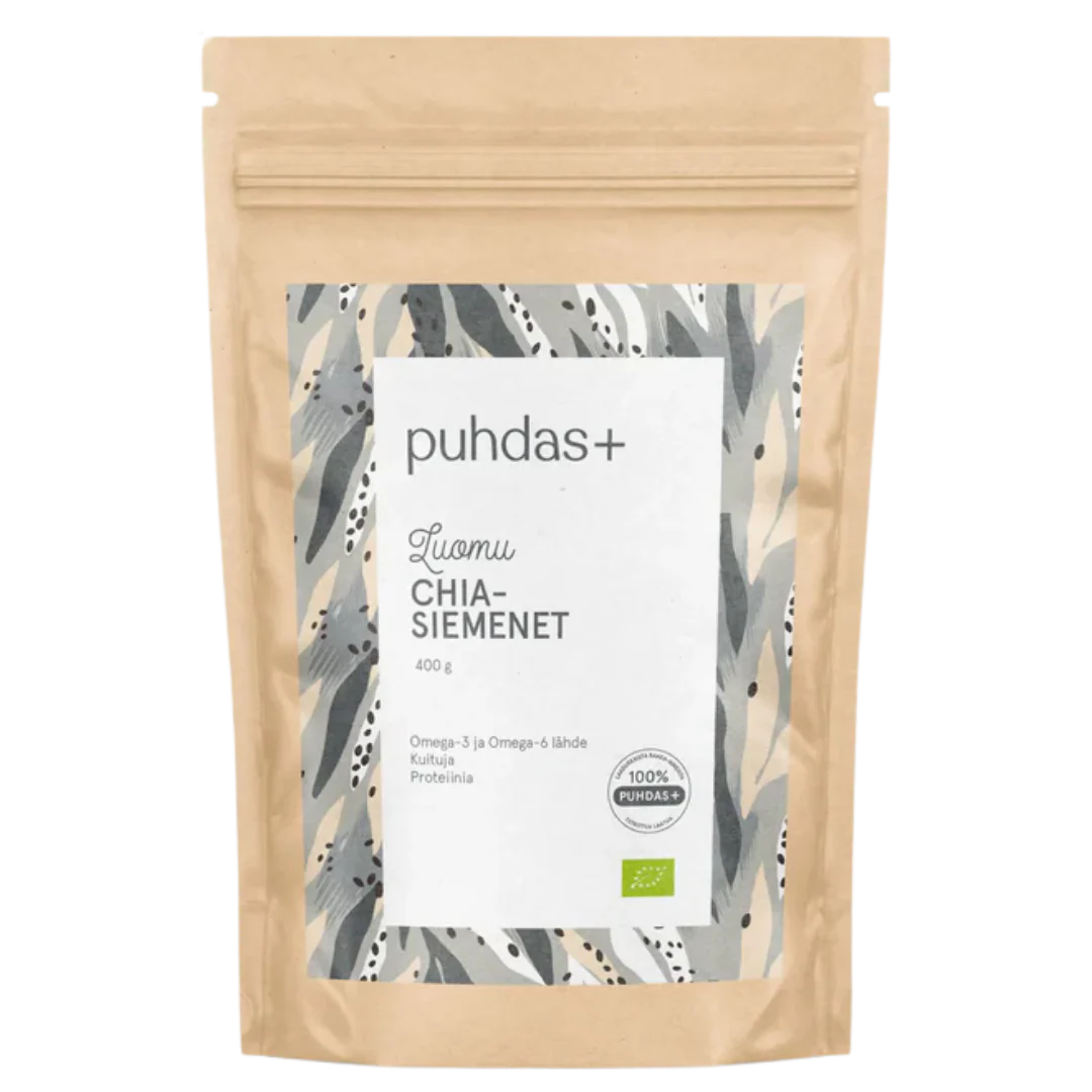Chia-siemenet Luomu 400 g, Puhdas+