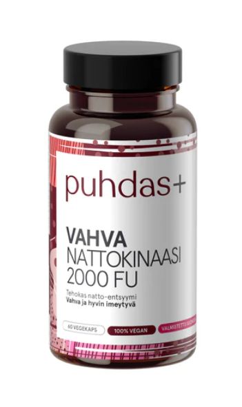 Nattokinaasi Vahva 120kaps. 2000FU, Puhdas+