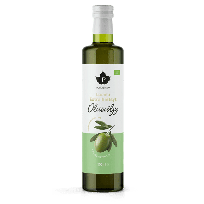 Oliiviöljy Extra Neitsyt Kreeta luomu 500ml, Puhdistamoi