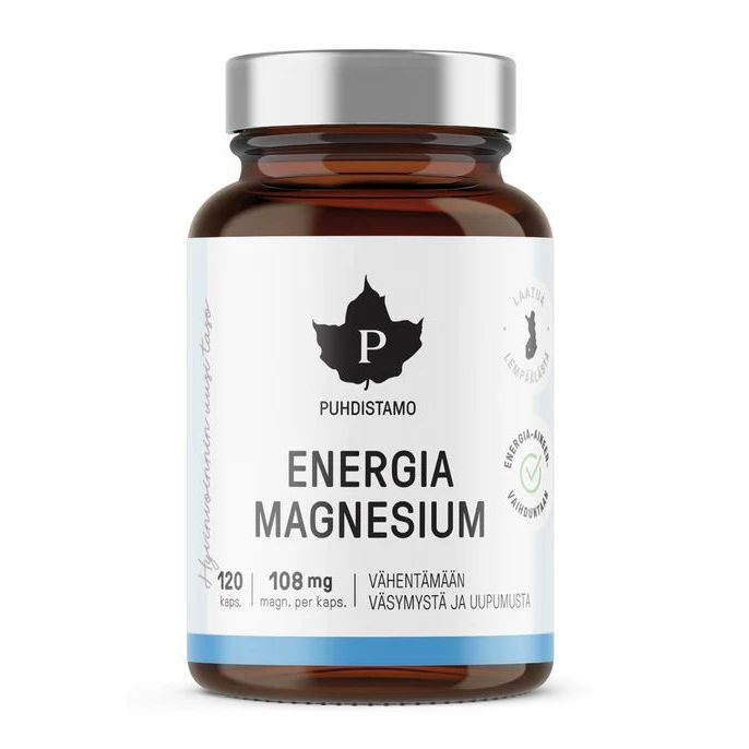 Energia Magnesium 120 kaps, Puhdistamo
