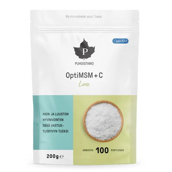 OptiMSM + C + Lime 200g, Puhdistamo