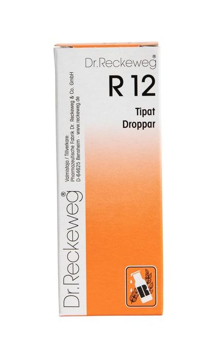 Homeopaattiset tipat R12 50ml, Dr. Reckeweg