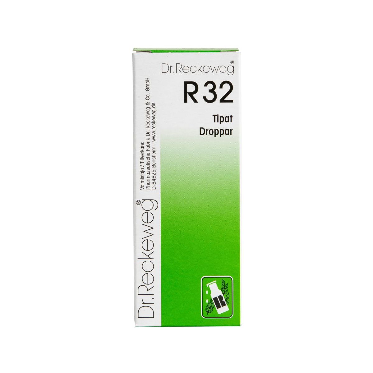 Homeopaattiset tipat R32 50ml, Dr. Reckeweg