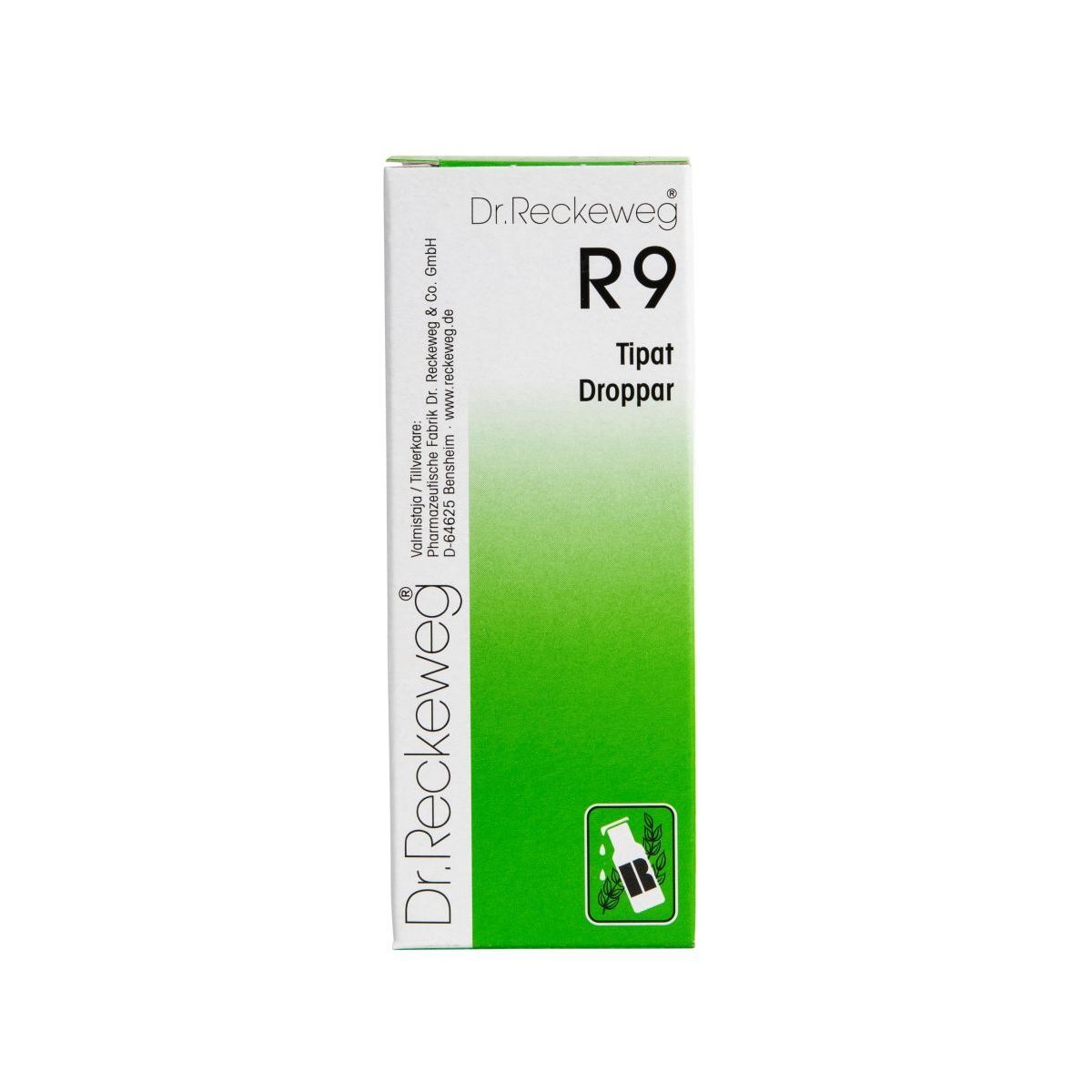 Homeopaattiset tipat R9 50ml, Dr. Reckeweg