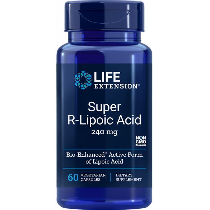 R-Lipoiinihappo 240mg 60 vegekaps, Life Extension