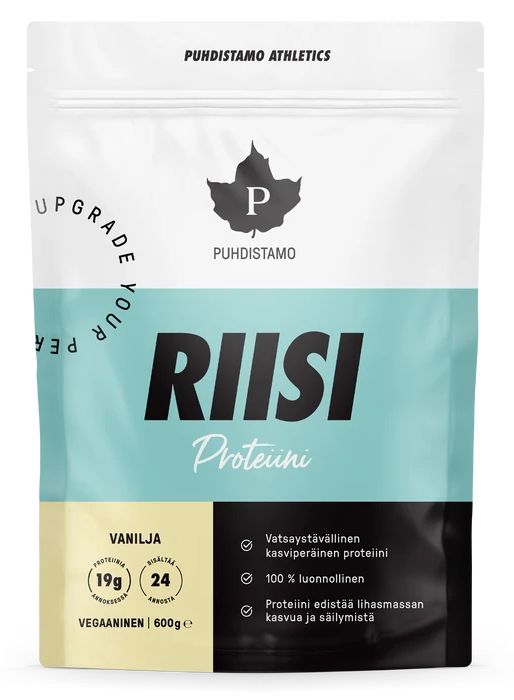 Riisiproteiini Vanilja 600g, Puhdistamo