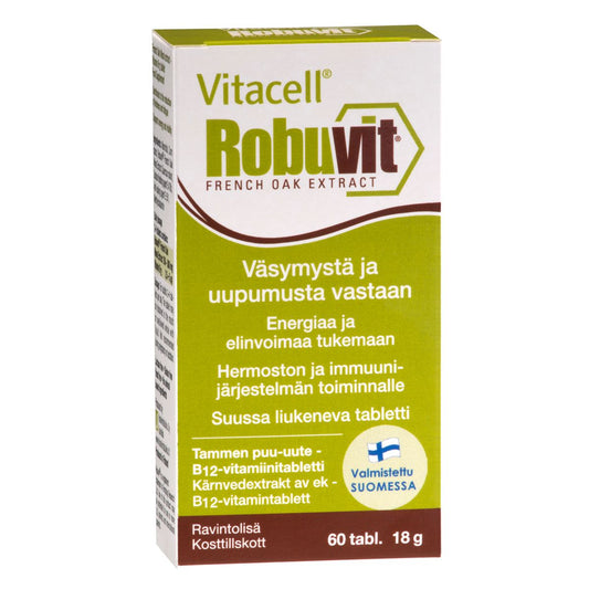 Robuvit tammen puu-uute + B12 Vitacell 60tabl., Hankintatukku
