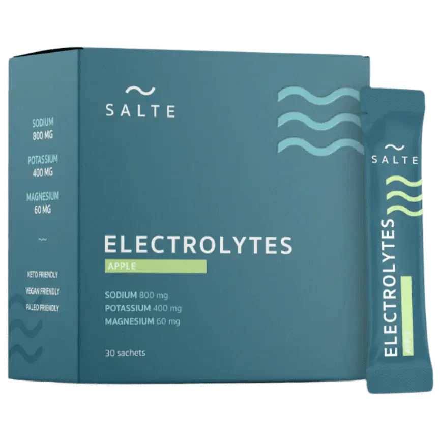 SALTE elektrolyyttijauhe omena 30-annospss.