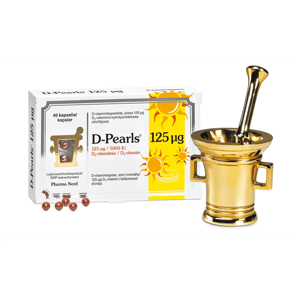 D-Pearls 125 µg,PharmaNord 40 kaps