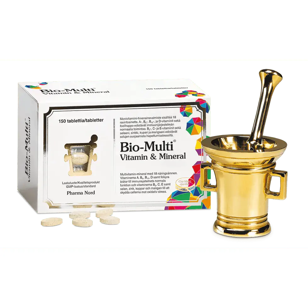 Bio-Multi Vitamin & Mineral-Monivitamiini 150 tabl, Pharma Nord