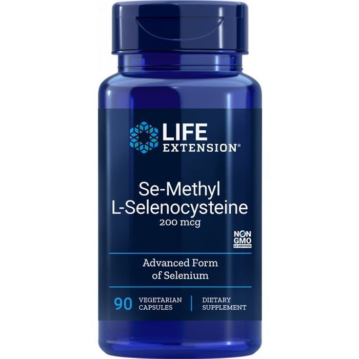 Seleeni Se-Methyl L-Selenocysteine 200µg 90 vegekaps, Life Extension