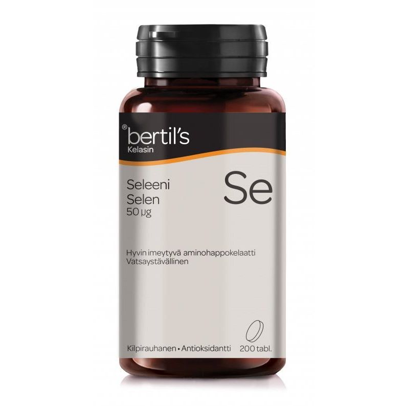 Seleeni 50µg kelasin 200 tabl, Bertil's