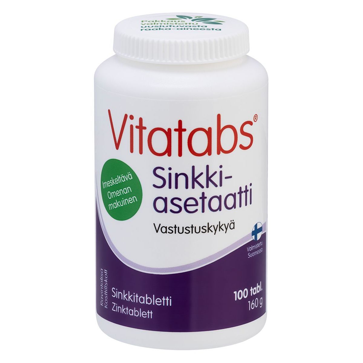 Vitatabs Sinkkiasetaatti imeskeltävä 15mg 100tabl.