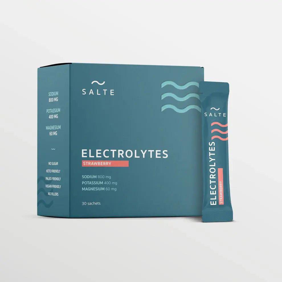 SALTE elektrolyyttijauhe Mansikka - 30 annospss.
