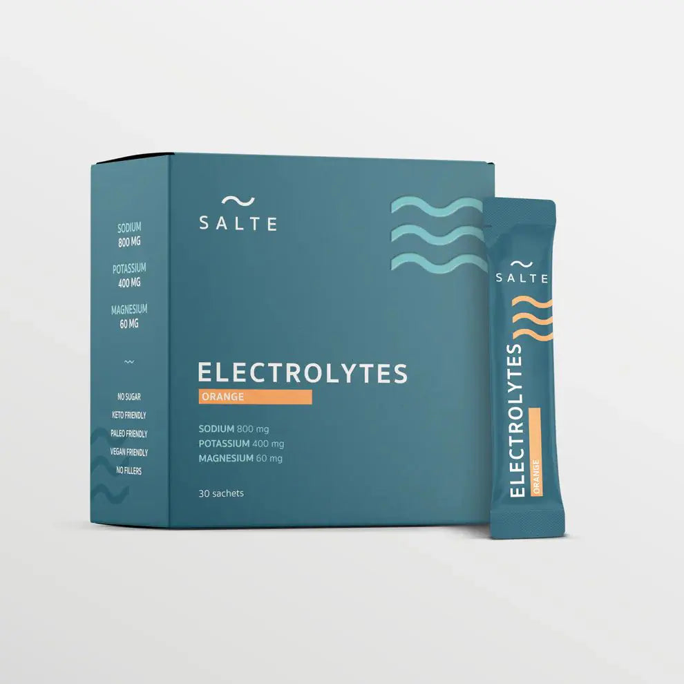 SALTE Elektrolyyttijauhe Appelsiini - 30 annospss.