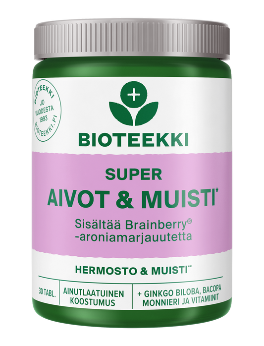 Super Aivot ja Muisti 30tabl., Bioteekki