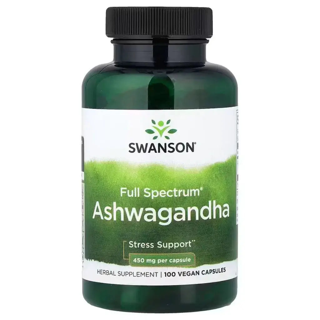 Full Spectrum Ashwagandha 450 mg 100 kaps, Swanson