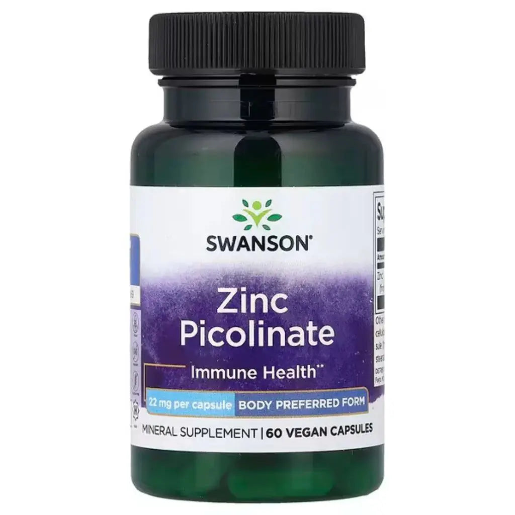 Zinc Picolinate 22mg 60 kaps, Swanson