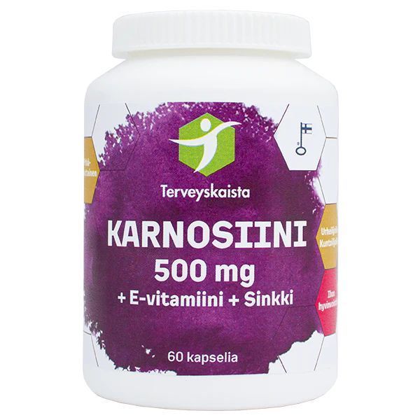 Karnosiini + E-vitamiini + Sinkki 60 kaps, Terveyskaista