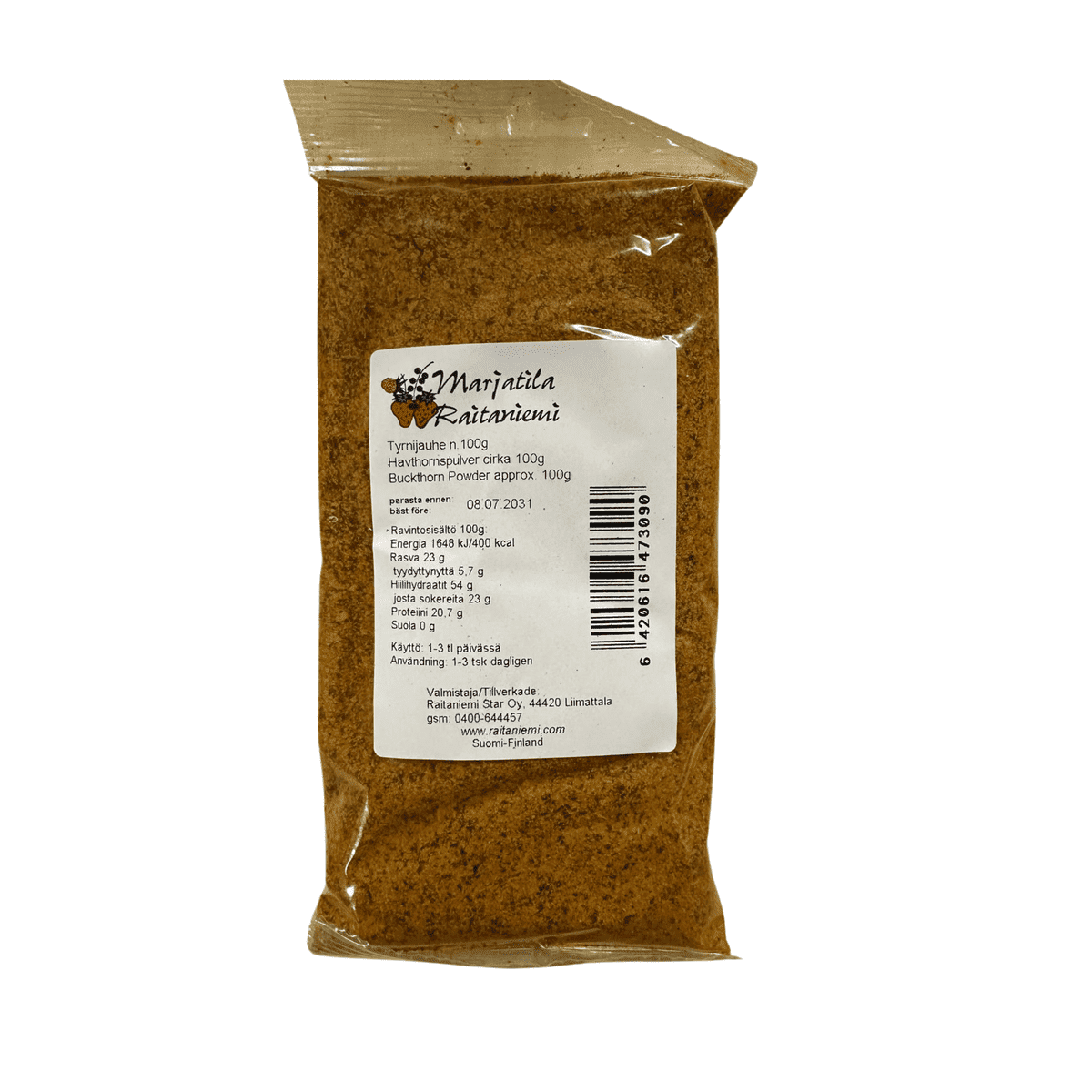 Tyrnijauhe 100g, Raitaniemi