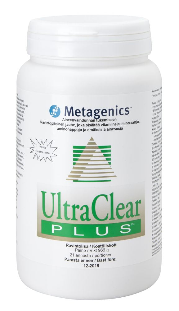 Ultra Clear Plus pH vanilja-ravintolisa 966g, Metagenics