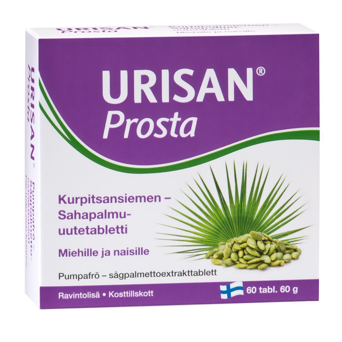 Urisan Prosta kurpitsansiemen sahapalmu uute 60 tabl.