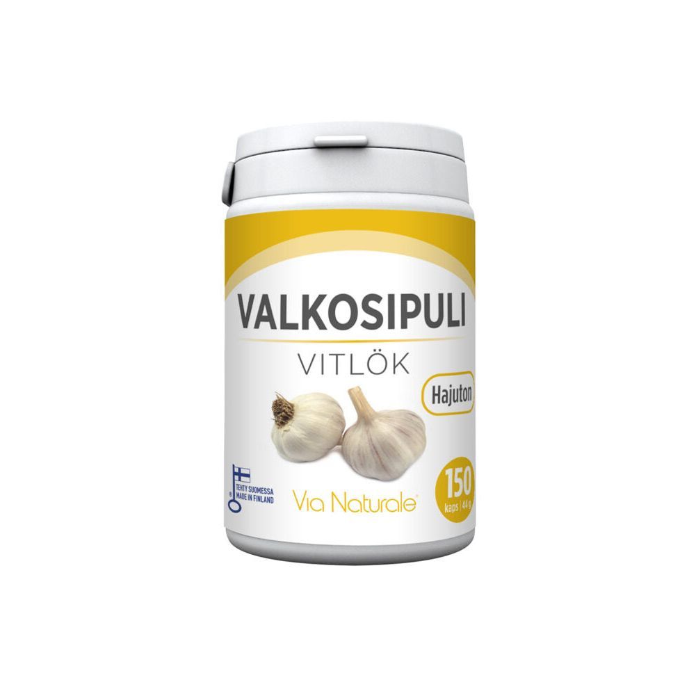 Valkosipuli 150kaps, Via Naturale