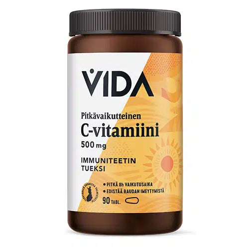 Vida Pitkävaikutteinen C-vitamiini 500 mg 90 tabl.