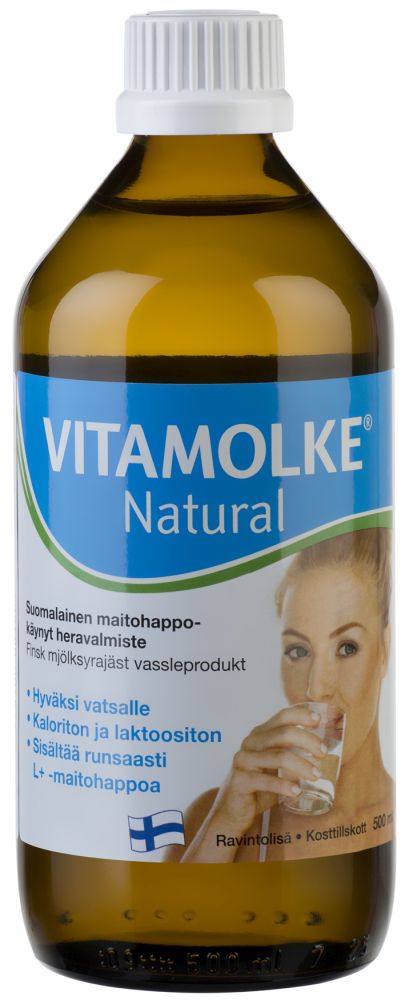 Vitamolke Natural maitohappokäynyt heravalmiste 500ml, Hankintatukku