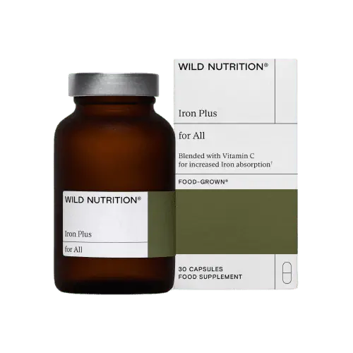 Iron Plus 30 kaps, Wild Nutrition